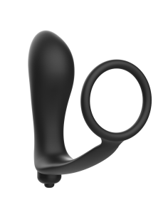 ADDICTED TOYS - VIBRATORY ANAL PLUG WITH PENIS RING