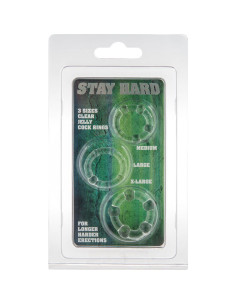 SEVEN CREATIONS - SET OF THREE TRANSPARENT PENIS RINGS 2