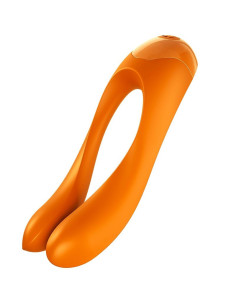 SATISFYER - CANDY CANE FINGER VIBRATOR ORANGE