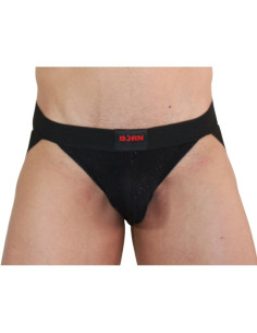 BURN - 003 JOCK SHINY BLACK S