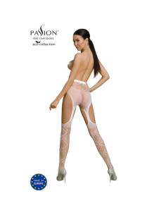 PASSION - ECO COLLECTION BODYSTOCKING ECO S005 WHITE 2