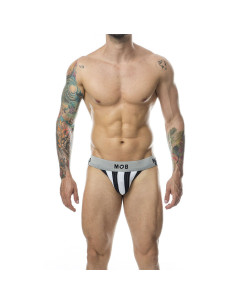 MOB - CLASSIC STRIPE WHITE JOCK SIZE L