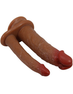 PRETTY LOVE - GORAN DOUBLE DILDO REALISTIC NATURAL MULATO 2