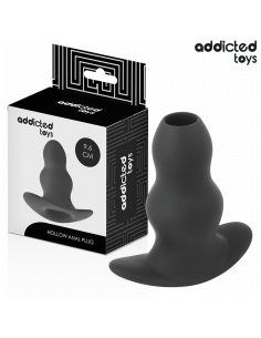 ADDICTED TOYS - HOLLOW ANAL PLUG SILICONE SIZE M 9.6 CM