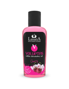 INTIMATELINE LUXURIA - VOLUPTAS VALGOMASIS MASAŽINIS GELIS ŠILDANTIS EFEKTAS - VYŠNIŲ 100 ML