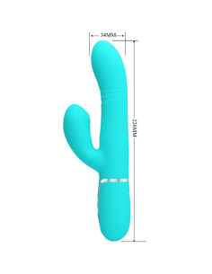 PRETTY LOVE - MULTIFUNCTION G-SPOT VIBRATOR AQUA GREEN 2
