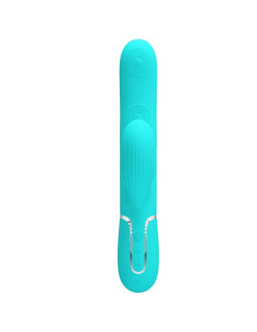 PRETTY LOVE - PERLITA MULTIFUNCTION 3 IN 1 G-SPOT VIBRATOR AQUA GREEN 2