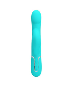 PRETTY LOVE - RABBIT VIBRATOR PEARLS AQUA GREEN 2