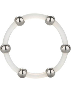 CALEXOTICS - STEEL BEADED SILICONE RING XL