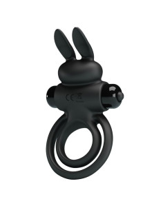 PRETTY LOVE - VIBRATOR III RABBIT RING FOR BLACK PENIS 2