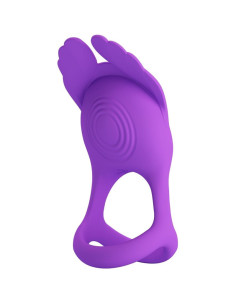 PRETTY LOVE - SILAS VIBRANT PENIS RING 7 VIBRATIONS PURPLE SILICONE