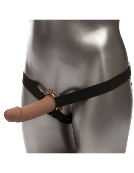 CALEXOTICS - PERFORMANCE MAXX LIFE-LIKE EXTENSION WITH HARNESS BROWN SKIN