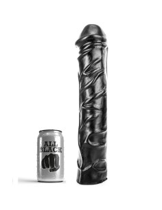 ALL BLACK - DIDŽIULIS MINKŠTAS FISTINGAS DILDO 32 CM