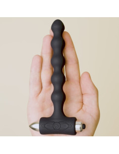 ROCKS- OFF - PETITE SENSATIONS PEARLS ANAL PLUG VIBRATOR BLACK 2