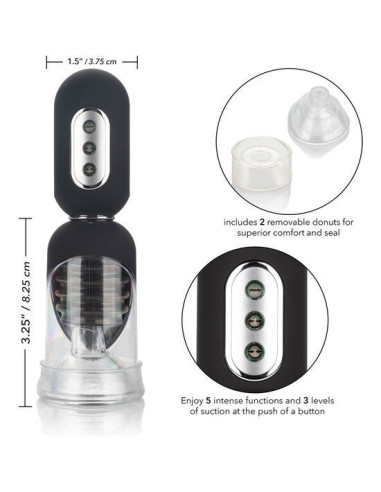 CALEXOTICS - KIETASIS SIURBLYS SU POMPOS RINKINYS