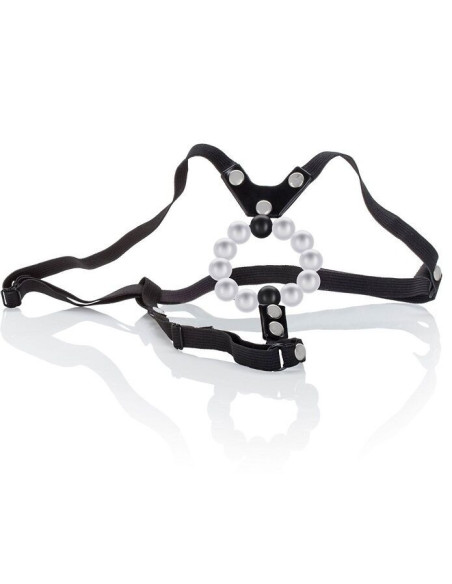 CALEXOTICS - LOVERS THONG W. PLEASURE PEARLS