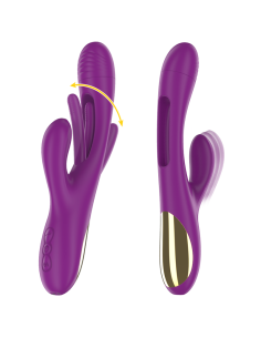 INTENSE - APOLO RECHARGEABLE MULTIFUNCTION VIBRATOR 7 VIBRATIONS WITH SWINGING MOTION PURPLE 2