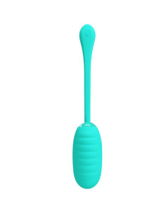 PRETTY LOVE - KIRK RECHARGEABLE VIBRATING EGG AQUA GREEN