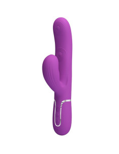 PRETTY LOVE - PERLITA 3 IN 1 MULTIFUNCTION RABBIT VIBRATOR PURPLE