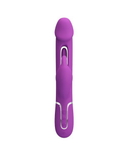 PRETTY LOVE - KAMPAS 3 IN 1 MULTIFUNCTION RABBIT VIBRATOR PURPLE 2