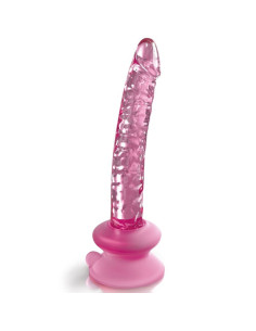 ICICLES - N. 86 GLASS DILDO WITH SUCTION CUP