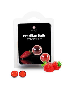 SECRETPLAY - 2 BRAZILIAN BALLS STRAWBERRY
