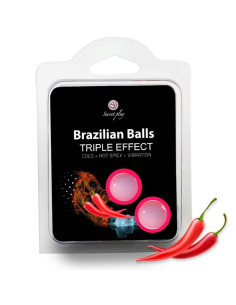SECRETPLAY - SET 2 BRAZILIAN BALLS TRIPLE EFFECT