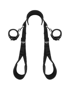 FETISH SUBMISSIVE - OPEN LEGS POSITION WITH NOPRENE LINING HANDCUFFS