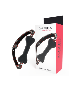 DARKNESS - BLACK BONE SILICONE GAG