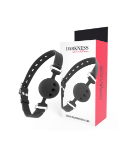 DARKNESS - BLACK BREATHABLE SILICONE GAG
