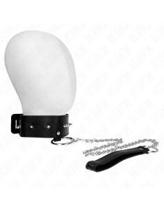 KINK - KARO PAKEPLIS 65 CM SU PAVADŽIU SU SIDABRINĖMIS KNIEDĖMIS, MODELIS 2, REGULIUOJAMAS 36-43 CM X 5 CM