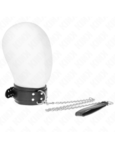 KINK - NECKLACE WITH STRAP 65 CM SILVER BUCKLES ADJUSTABLE 33-46 CM X 5.5 CM