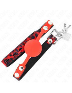 KINK - MODEL 2 SILICONE BALL 4 CM GAG WITH LOCK 60 x 2 CM 2