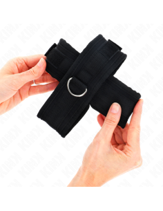 KINK - CROSS CUFFS BLACK 34 X 5.5 CM 2