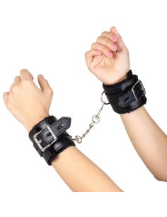 SECRETPLAY - BLACK BONDAGE HANDCUFFS BDSM COLLECTION