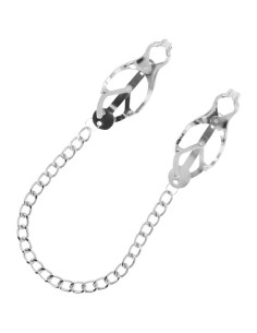 DARKNESS - METAL NIPPLE CLAMP WITH CHAIN 2