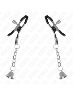 KINK - SILVER BELL PENDANT NIPPLE CLAMPS 6 CM 2