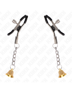 KINK - GOLD BELL PENDANT NIPPLE CLAMPS 6 CM 2