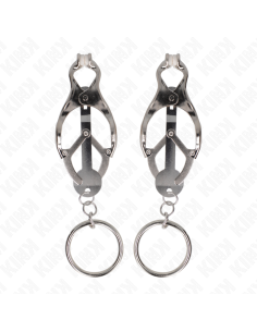 KINK - O-RING JAPANESE CLOVER NIPPLE CLAMPS SILVER 2