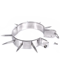 METAL HARD - BDSM SLAVE COLLAR WITH POINTS 2