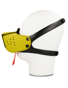 OHMAMA FETISH DOG MUZZLE - YELLOW 2
