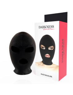 DARKNESS - BDSM SUBMISSION MASK MOUTH AND EYES BLACK