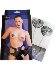 CHILIROSE - CR 4662 NIPPLE COVERS SILVER and BLACK 2