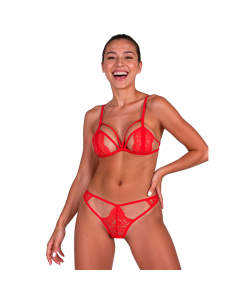 PASSION - ANUVERA BRA THONG SET FIRE BRICK S-M