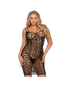 LEG AVENUE - DAISY CROCHET MINI DRESS ONE SIZE