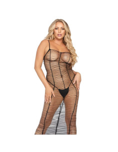 LEG AVENUE - HORIZONTAL NET MAXI DRESS ONE SIZE
