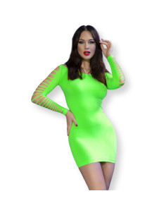 CHILIROSE - CR 4617 DRESS GREEN S-M