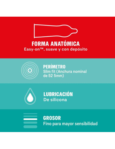 DUREX - SENSITIVO SLIM FIT 10 UNITS