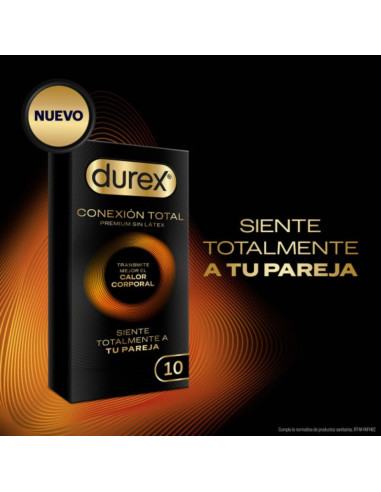 DUREX - TOTAL CONNECTION ULTRA FINE PLUS be latekso, 10 vienetų