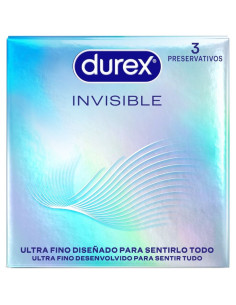 DUREX - ULTRA THIN INVISIBLE CONDOMS 3 UNITS